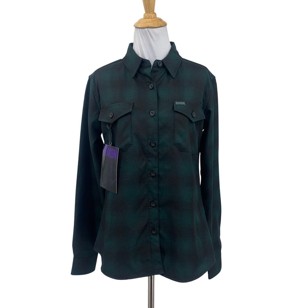 Dixxon Top Womens M Medium Hunter Black Absinthe Heritage Flannel Black Forest